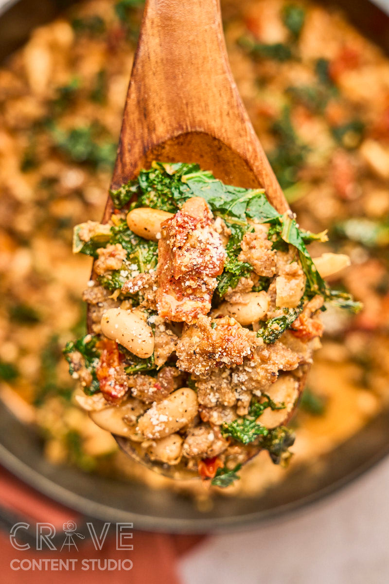 Hearty Italian Sausage & White Bean Skillet