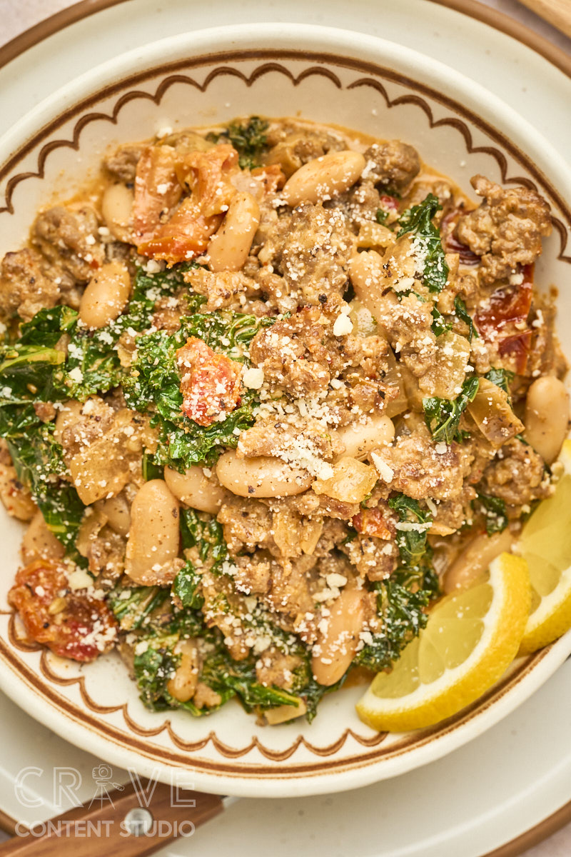 Hearty Italian Sausage & White Bean Skillet