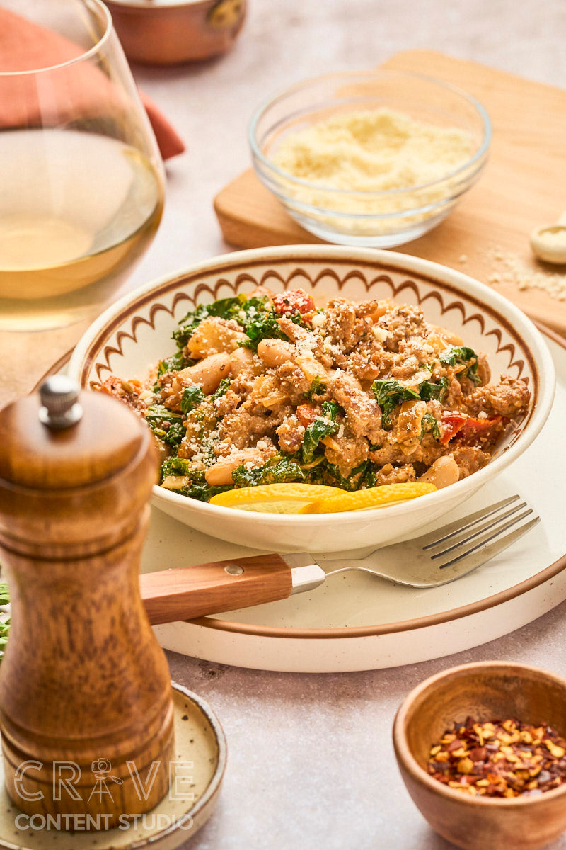 Hearty Italian Sausage & White Bean Skillet