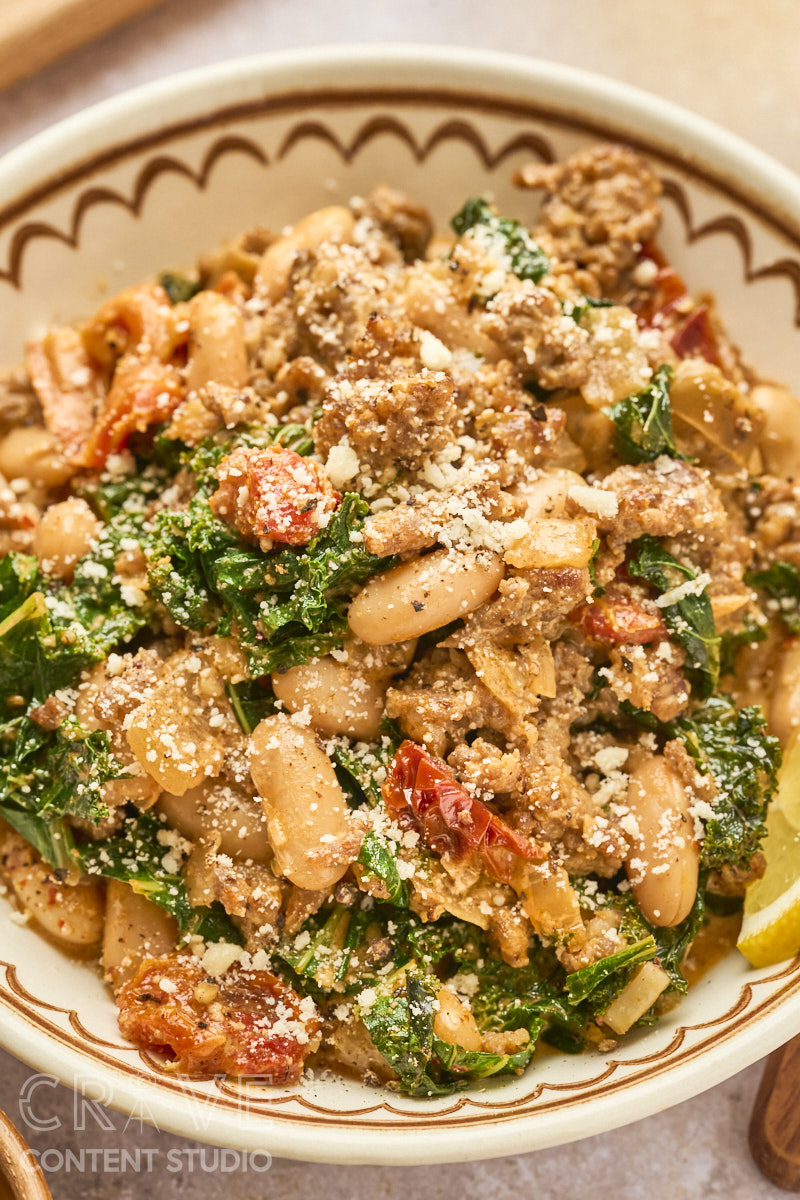 Hearty Italian Sausage & White Bean Skillet