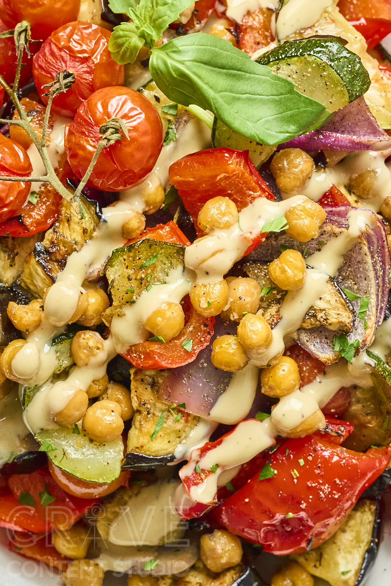 Mediterranean Chickpea & Roast Summer Veggie Salad