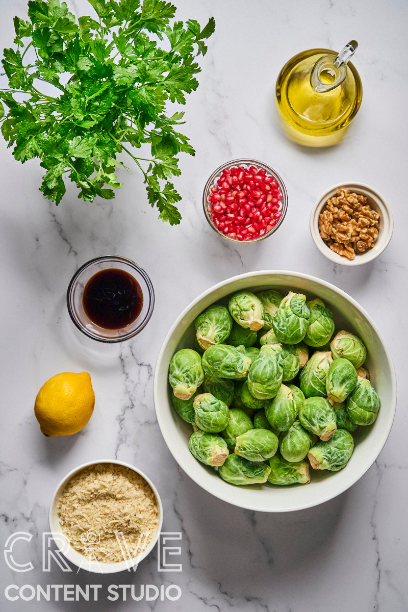Roasted Balsamic Brussels Sprouts with Walnut Pangrattato