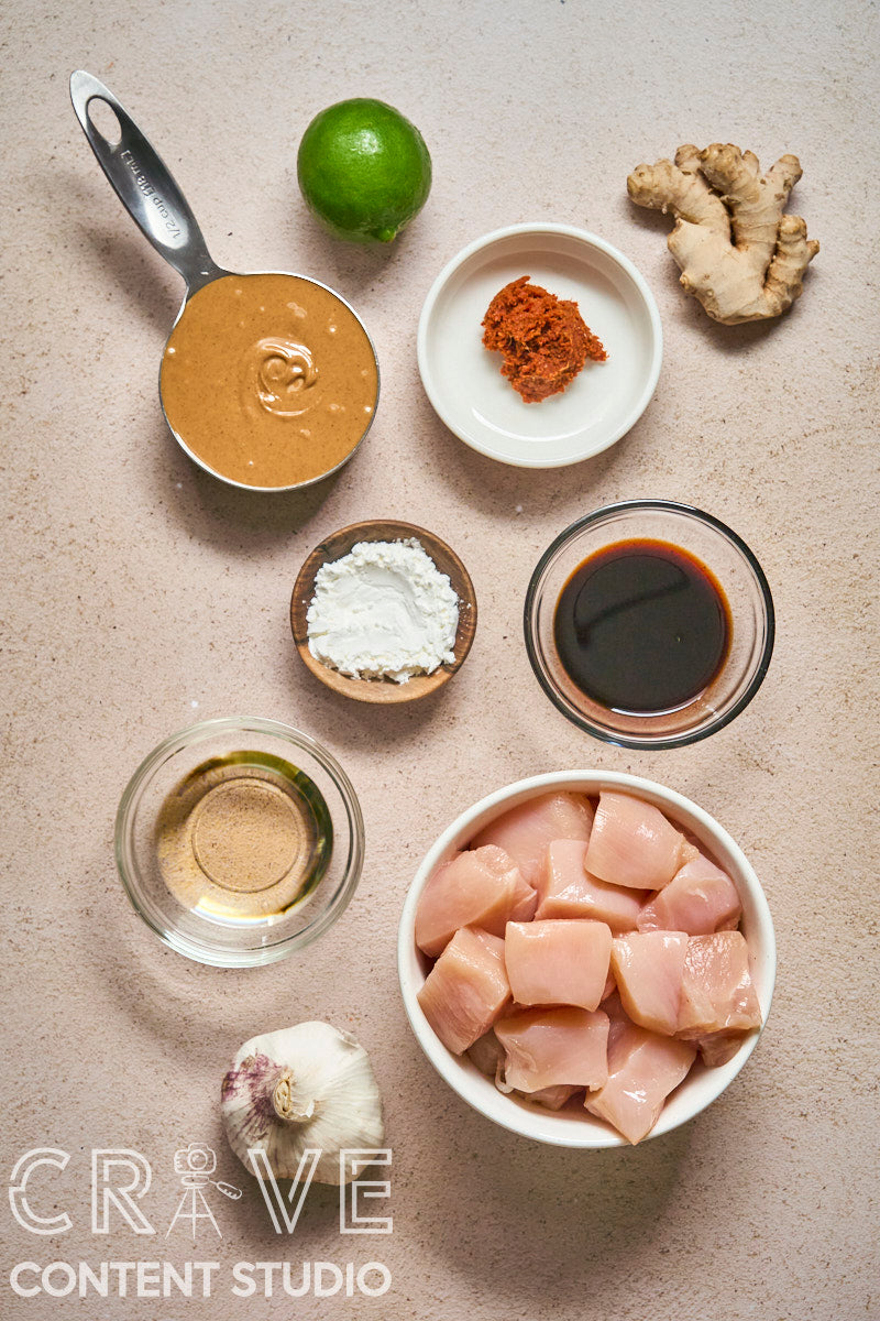 Stir-Fried Red Curry Chicken with Peanut Sauce