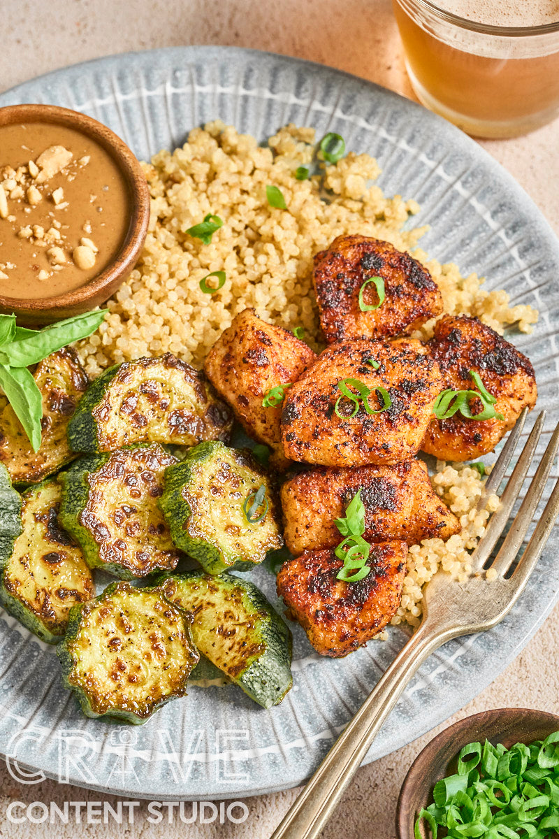 Stir-Fried Red Curry Chicken with Peanut Sauce
