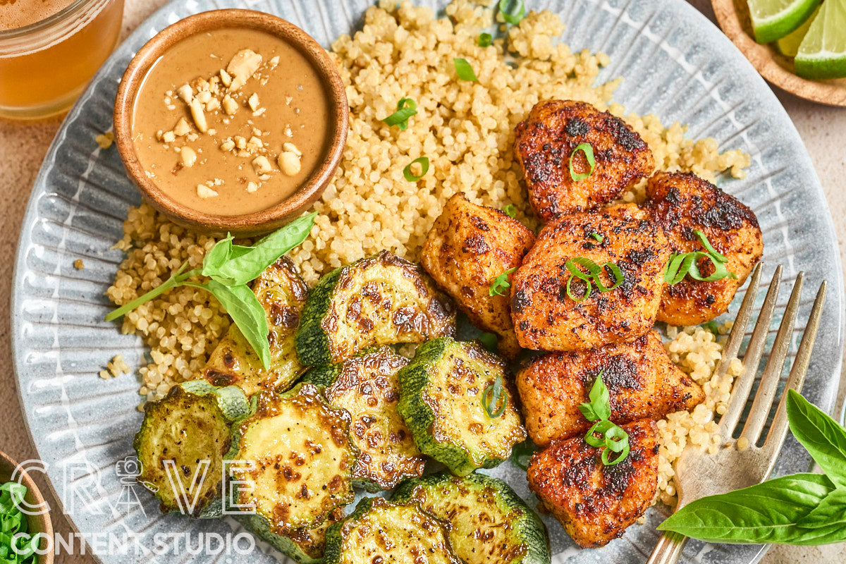 Stir-Fried Red Curry Chicken with Peanut Sauce