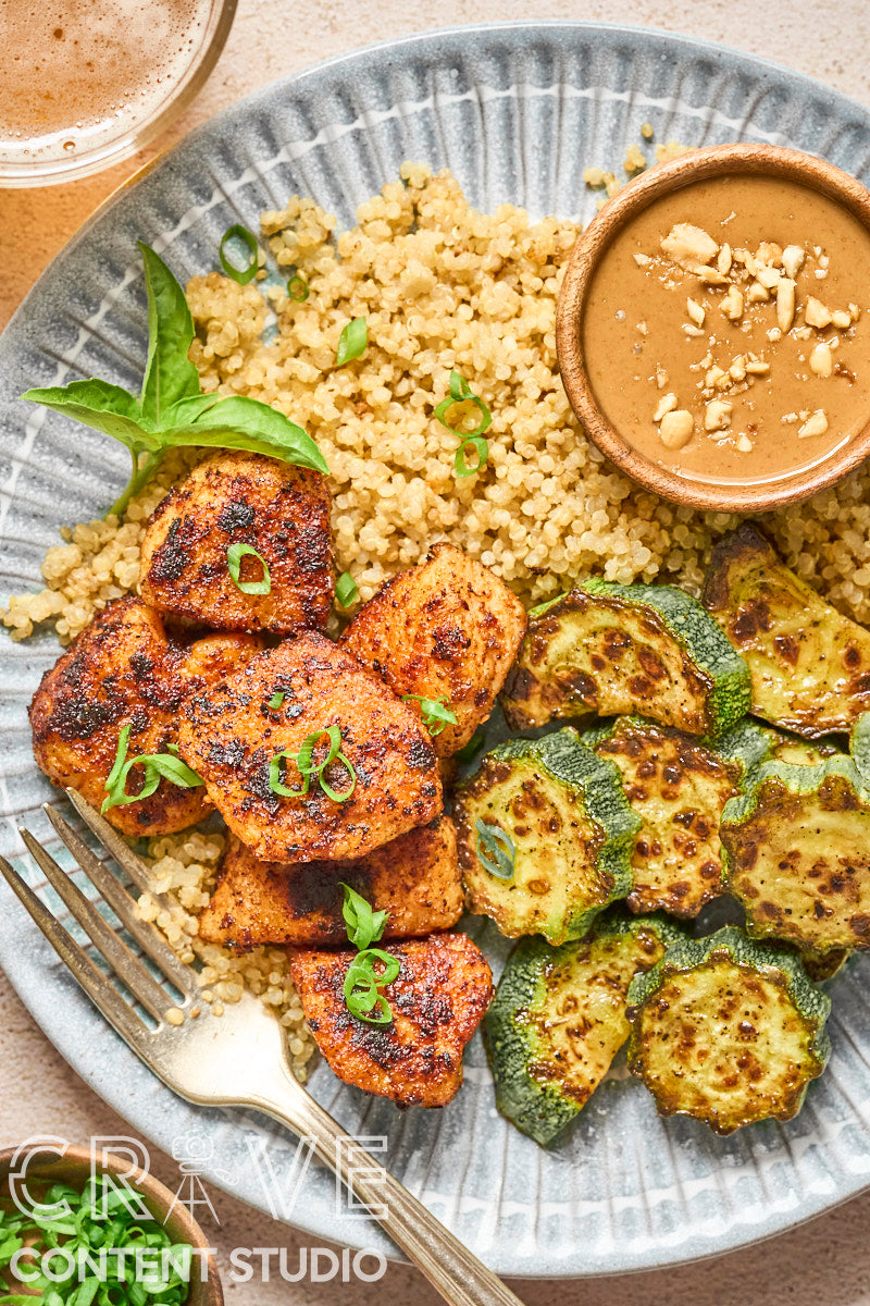 Stir-Fried Red Curry Chicken with Peanut Sauce