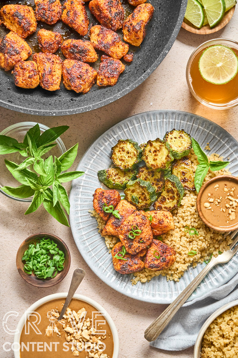 Stir-Fried Red Curry Chicken with Peanut Sauce