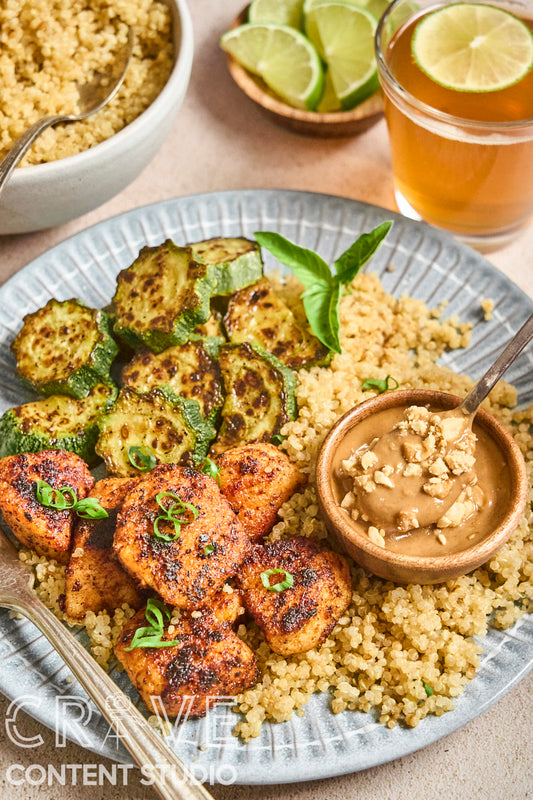 Stir-Fried Red Curry Chicken with Peanut Sauce
