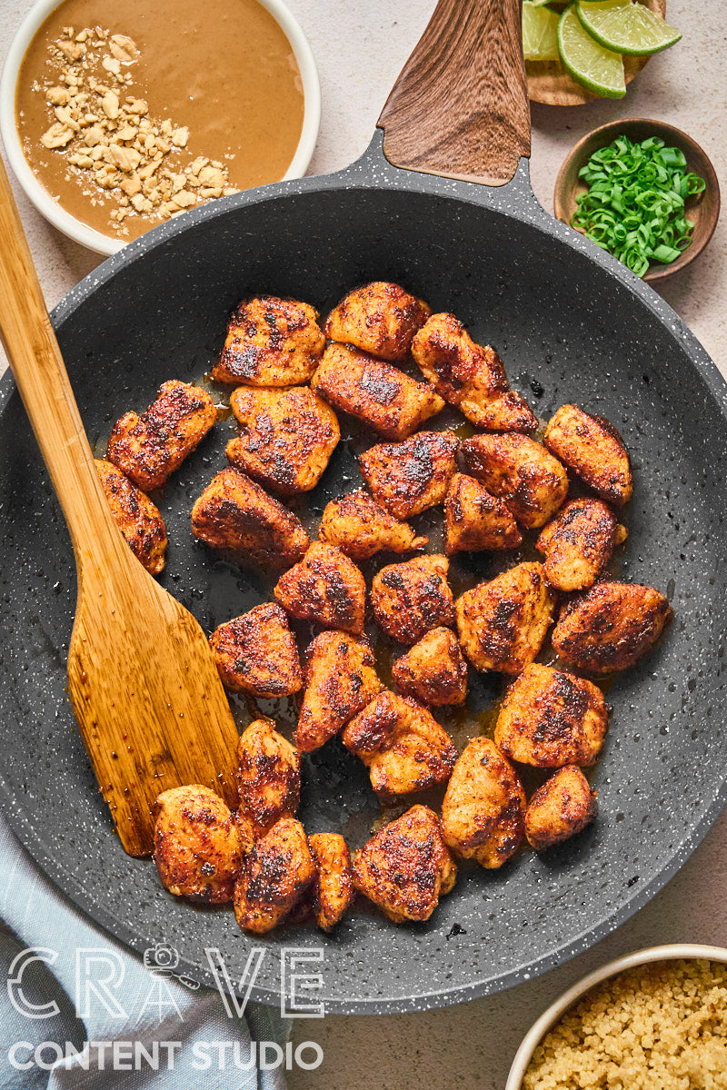 Stir-Fried Red Curry Chicken with Peanut Sauce