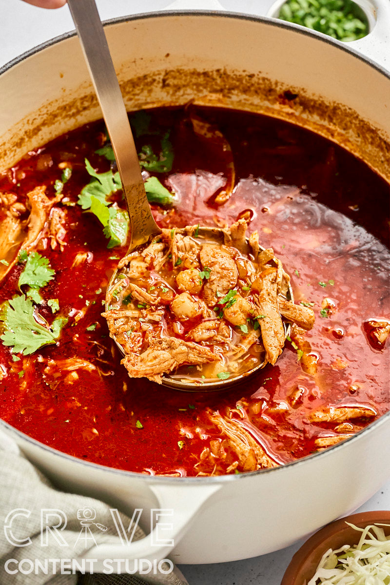 Rotisserie Chicken Posole Rojo