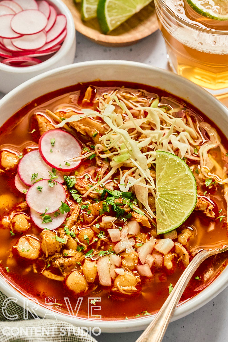 Rotisserie Chicken Posole Rojo