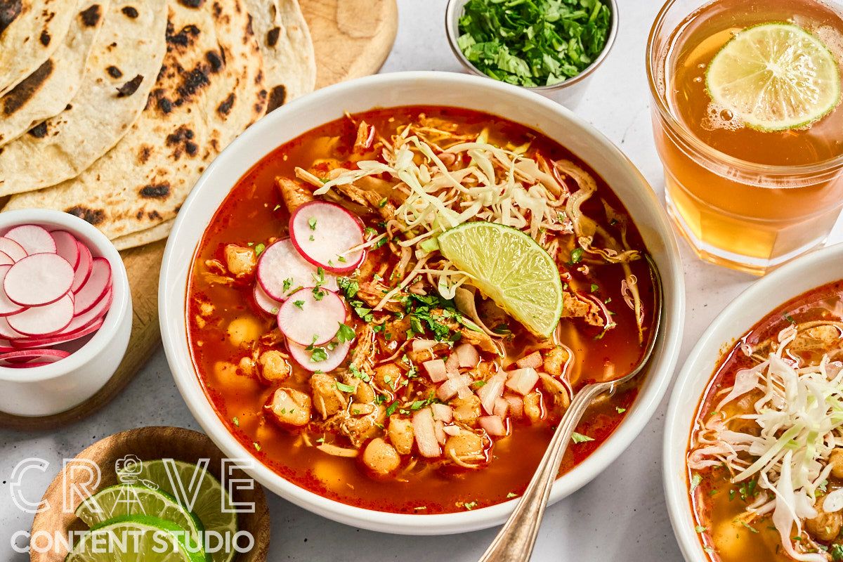 Rotisserie Chicken Posole Rojo