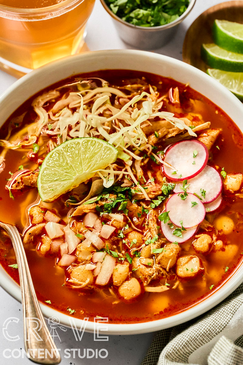 Rotisserie Chicken Posole Rojo