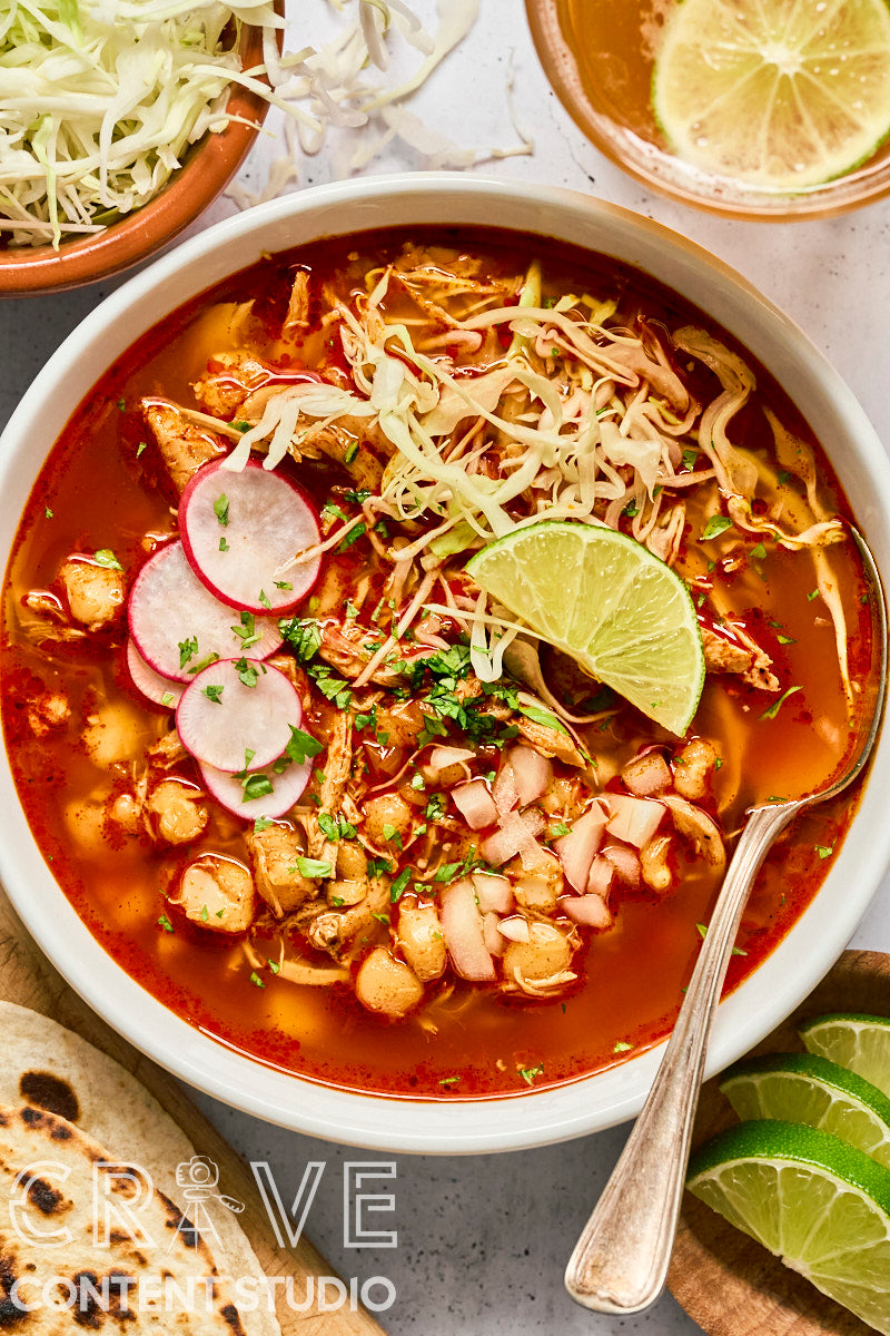 Rotisserie Chicken Posole Rojo