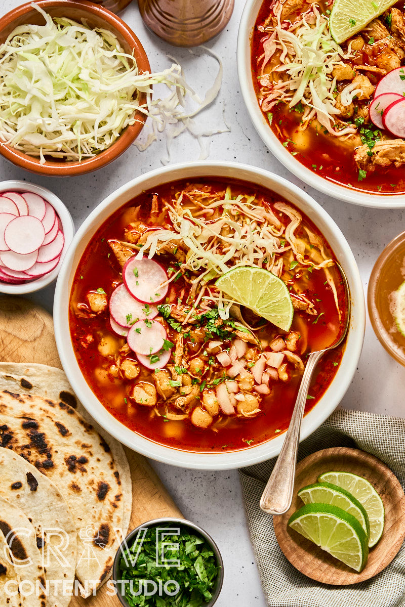 Rotisserie Chicken Posole Rojo