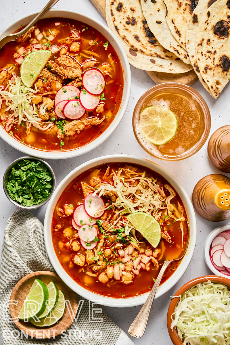 Rotisserie Chicken Posole Rojo