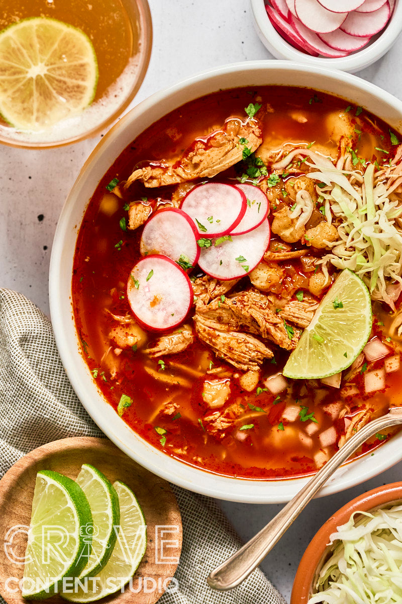 Rotisserie Chicken Posole Rojo