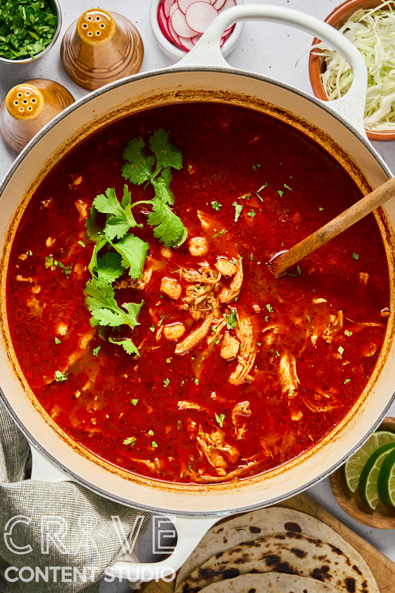 Rotisserie Chicken Posole Rojo