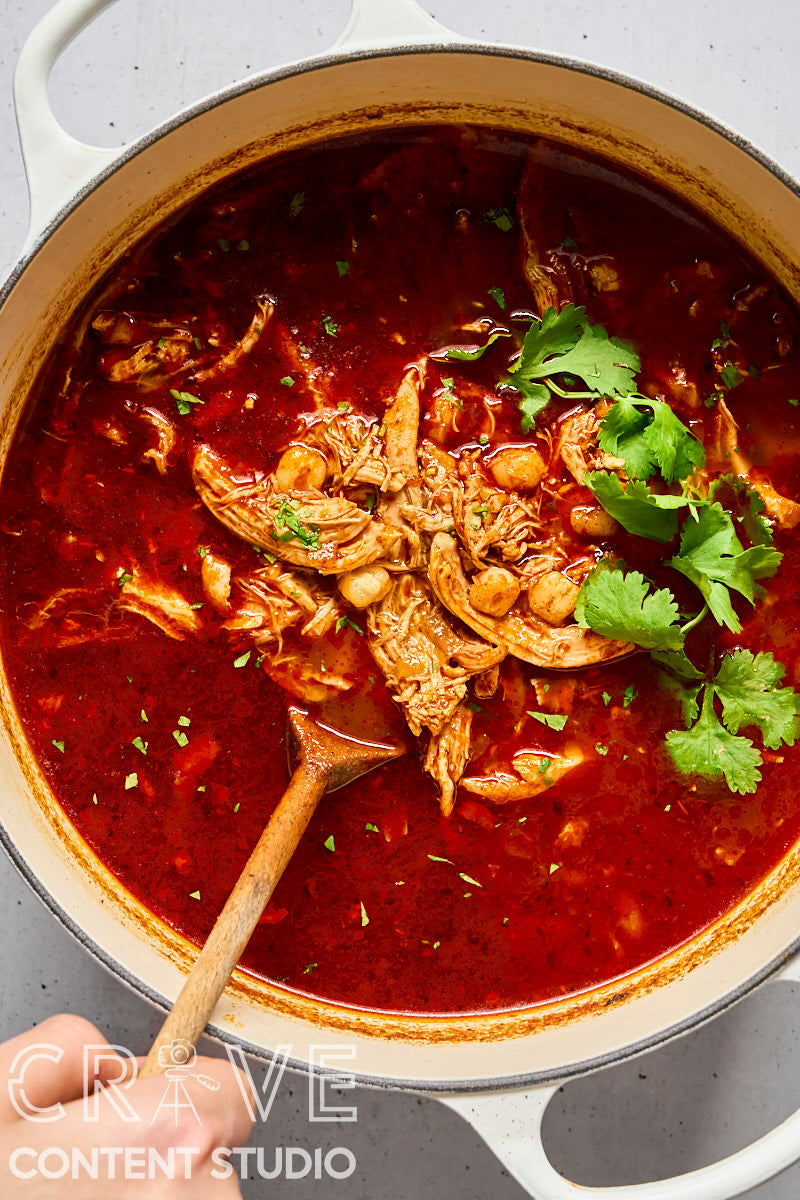 Rotisserie Chicken Posole Rojo