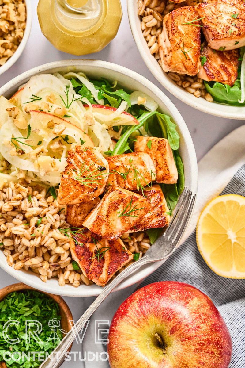 Salmon Bites Grain Bowl
