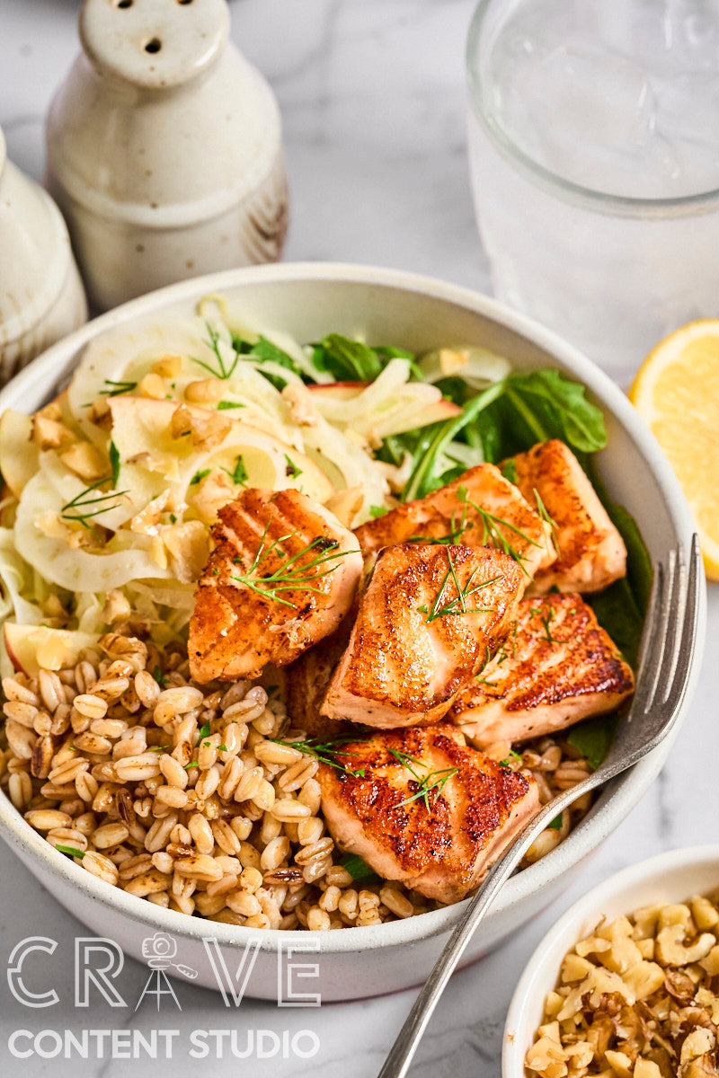 Salmon Bites Grain Bowl