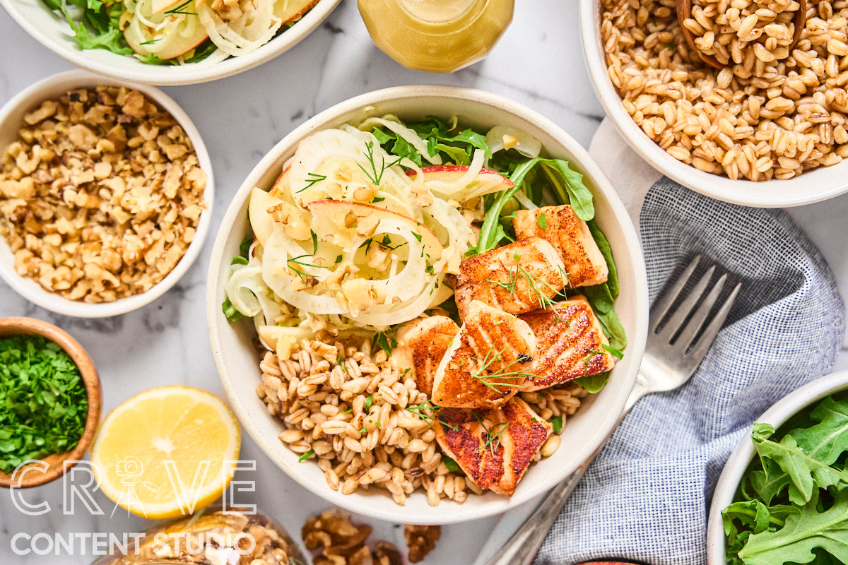 Salmon Bites Grain Bowl