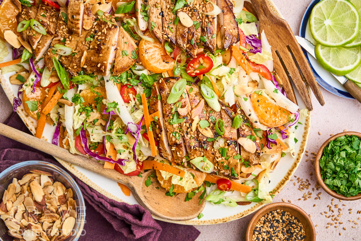 Sesame-Orange Chicken Salad