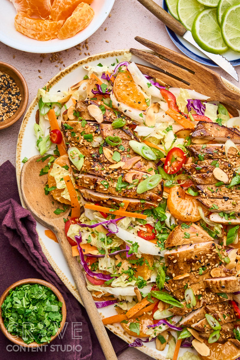 Sesame-Orange Chicken Salad