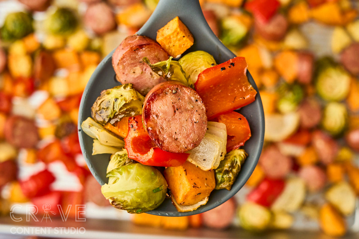 Chicken Sausage Sheet Pan Dinner