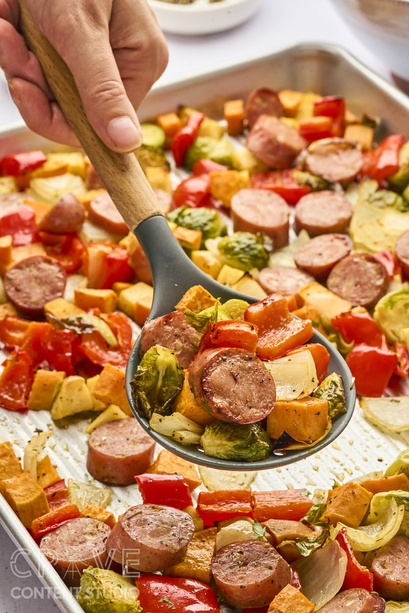 Chicken Sausage Sheet Pan Dinner