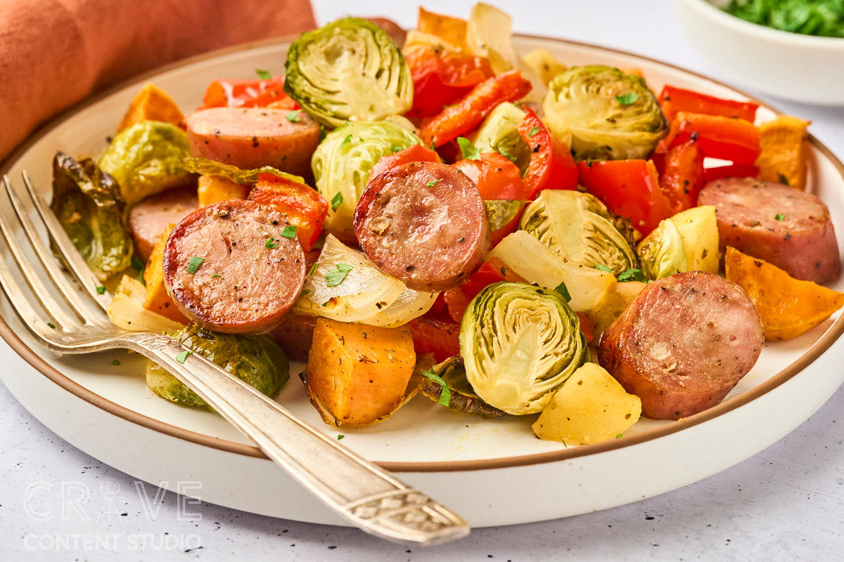 Chicken Sausage Sheet Pan Dinner