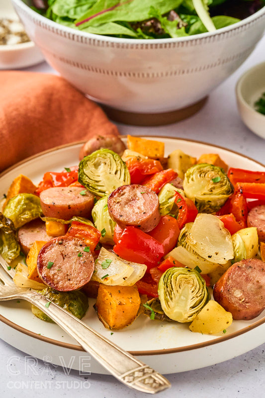 Chicken Sausage Sheet Pan Dinner