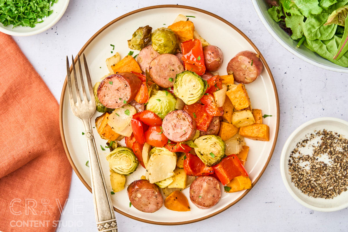 Chicken Sausage Sheet Pan Dinner