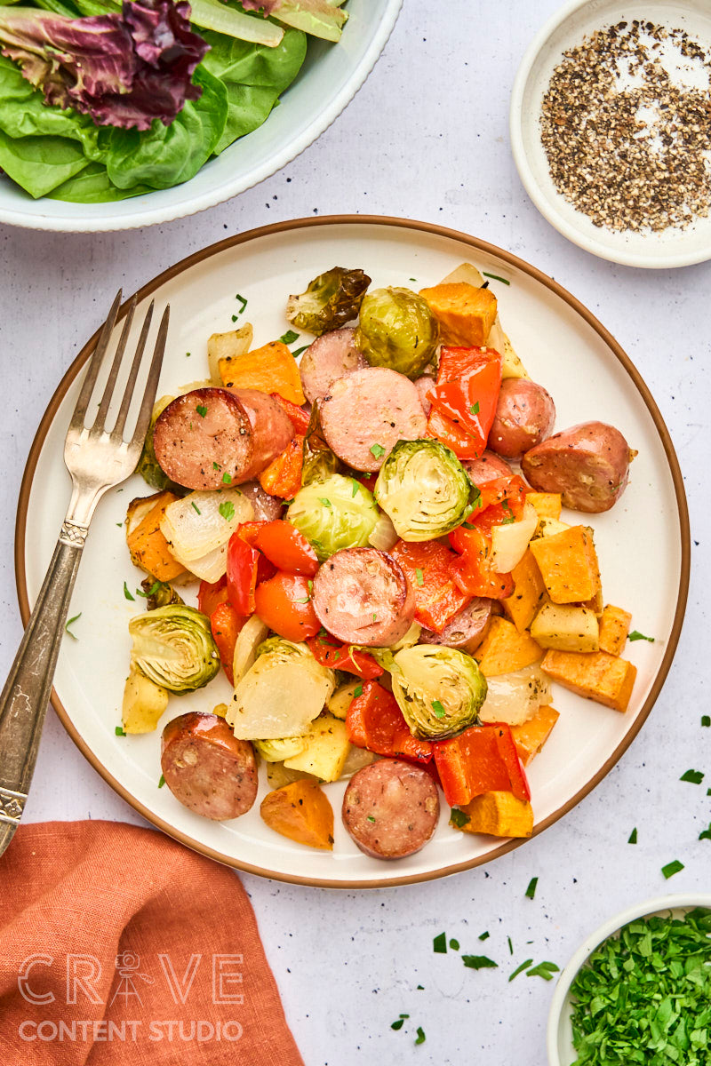 Chicken Sausage Sheet Pan Dinner