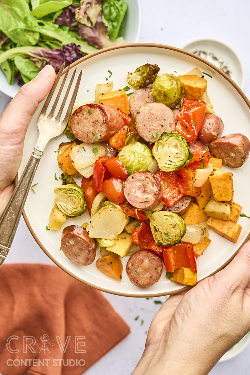 Chicken Sausage Sheet Pan Dinner