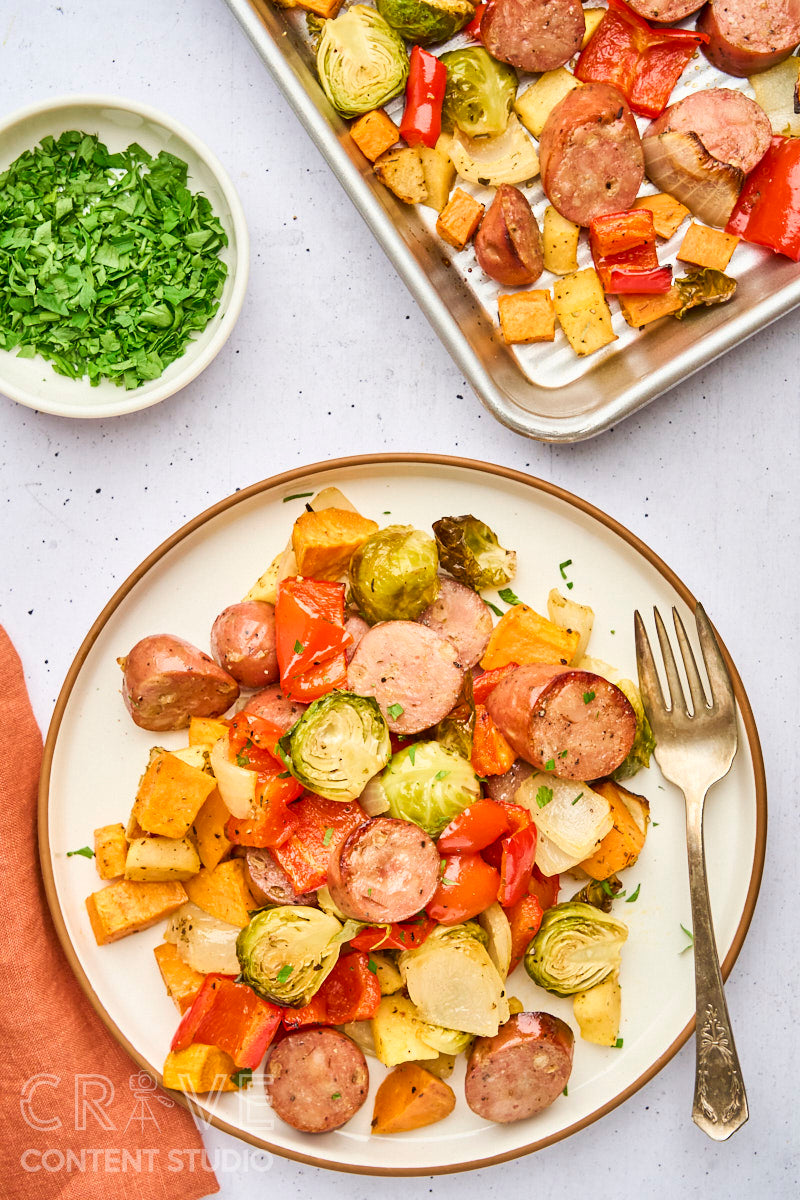 Chicken Sausage Sheet Pan Dinner