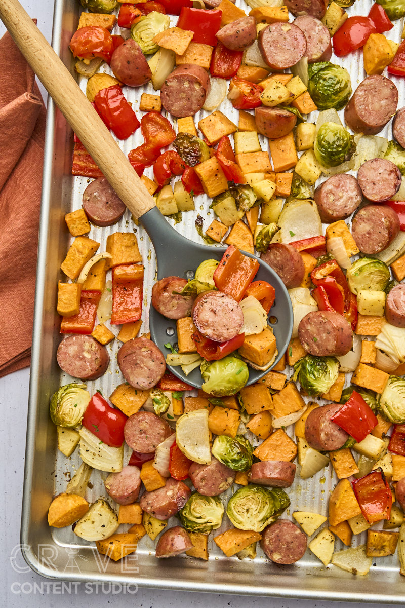 Chicken Sausage Sheet Pan Dinner