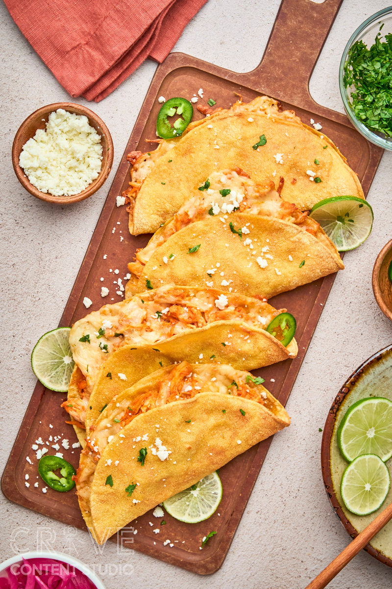 Crispy Buffalo Chicken Tacos