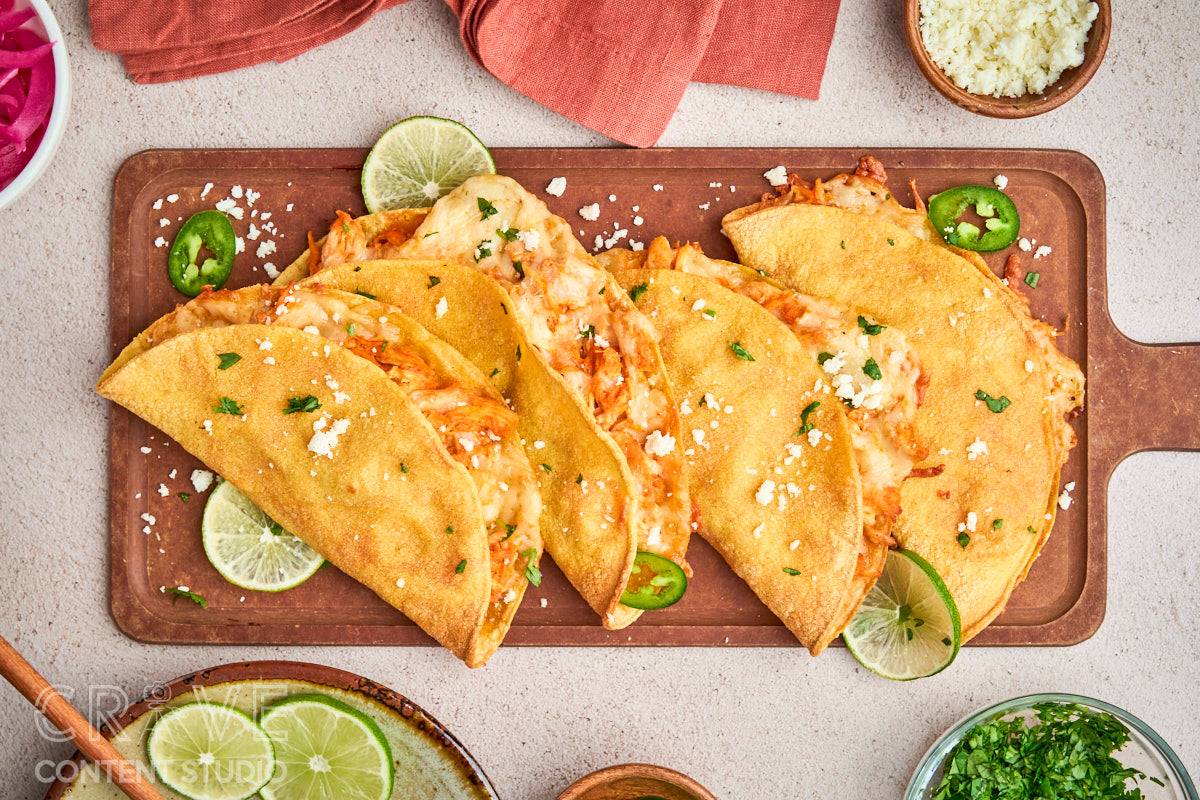 Crispy Buffalo Chicken Tacos