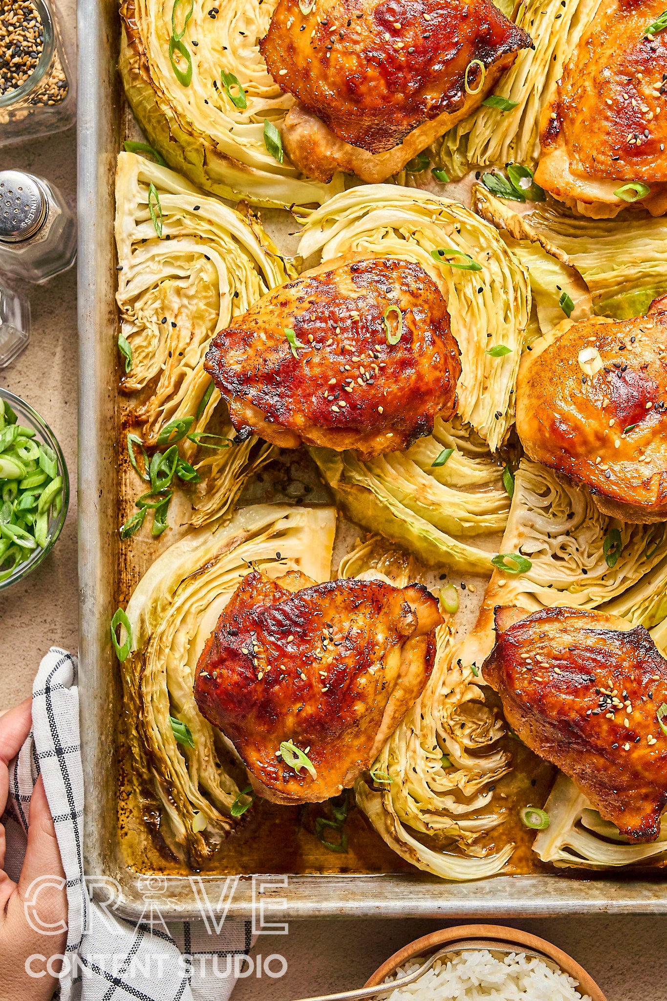 Sheet Pan Gochujang Chicken & Cabbage