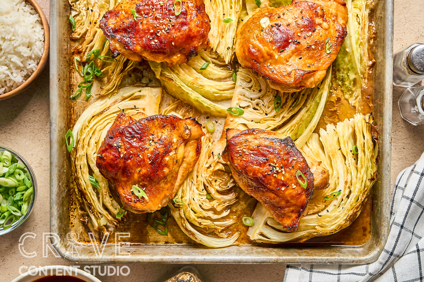 Sheet Pan Gochujang Chicken & Cabbage