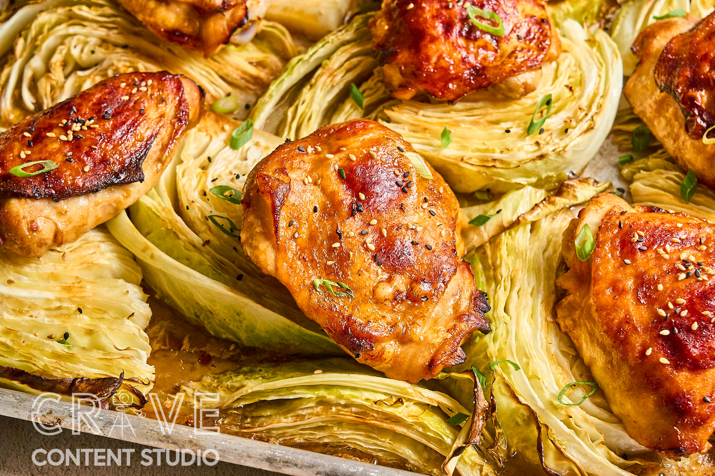 Sheet Pan Gochujang Chicken & Cabbage