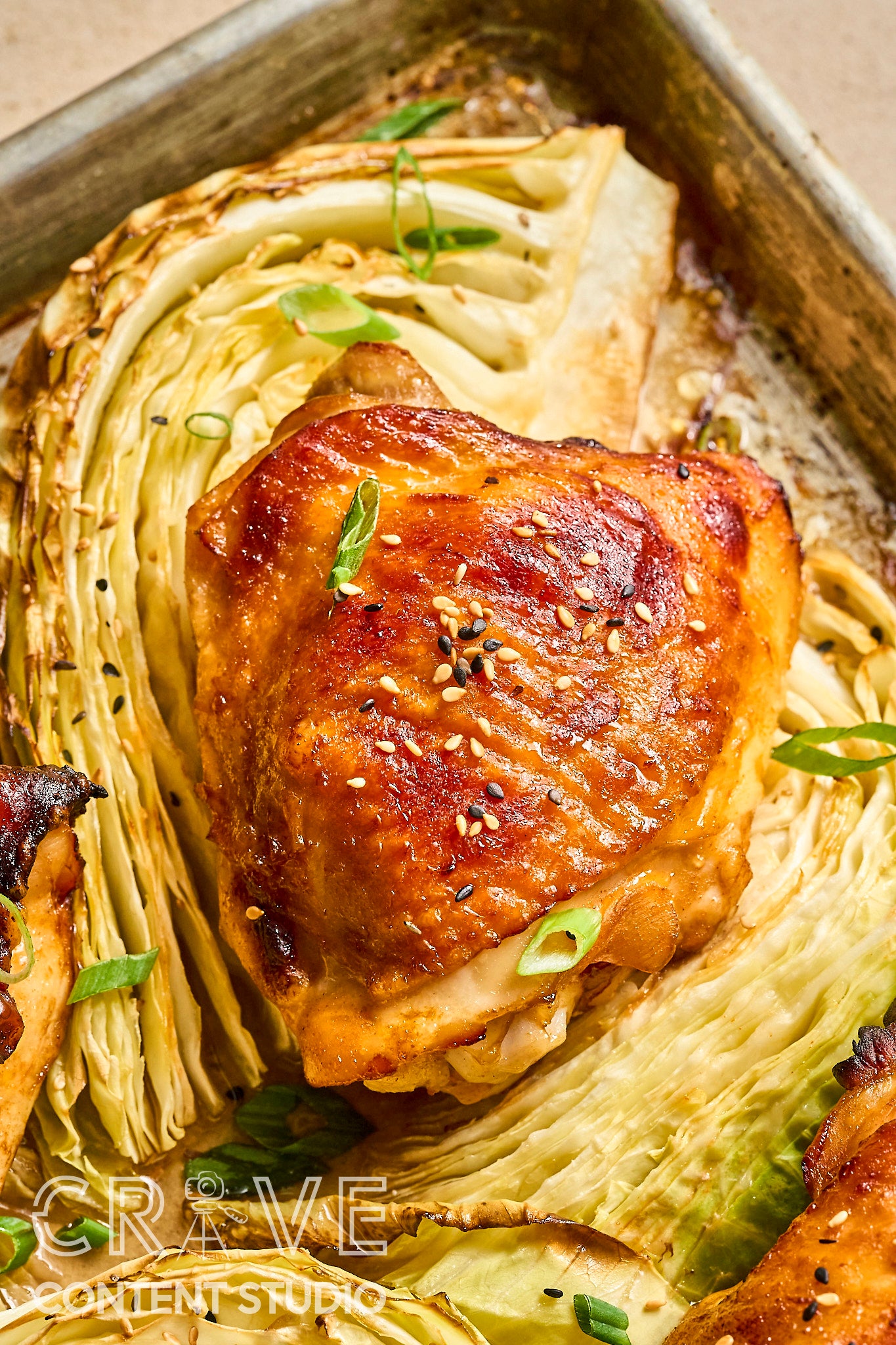 Sheet Pan Gochujang Chicken & Cabbage