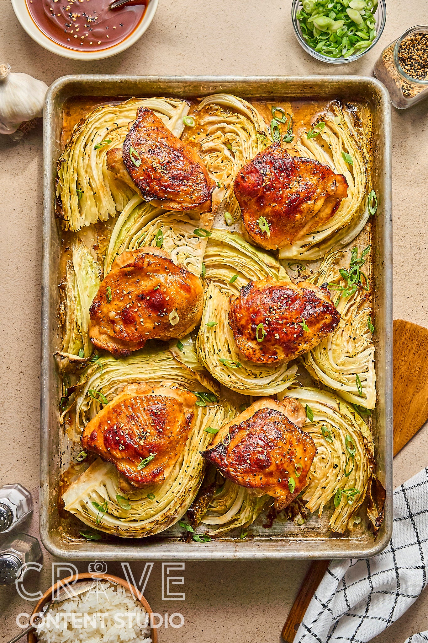 Sheet Pan Gochujang Chicken & Cabbage