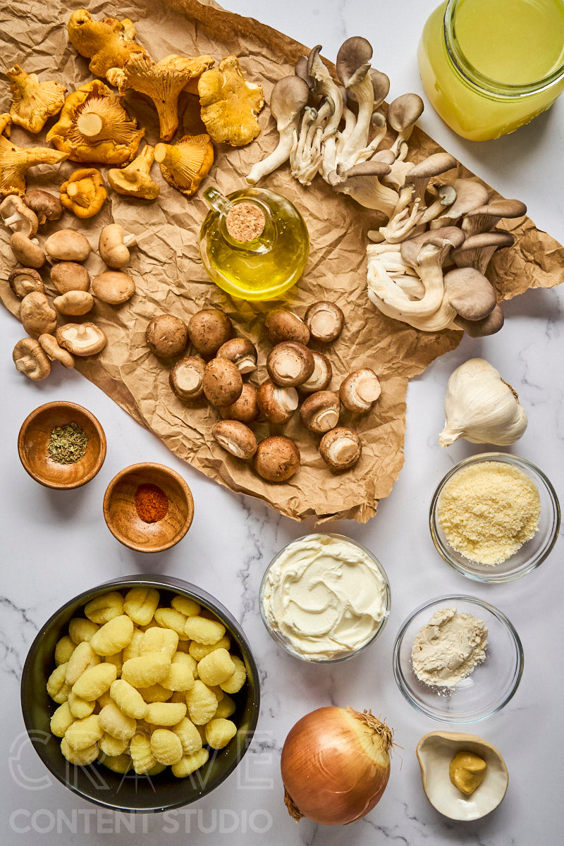 Skillet Mushroom Stroganoff Gnocchi