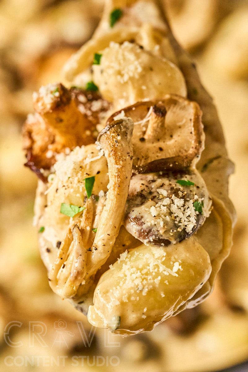 Skillet Mushroom Stroganoff Gnocchi