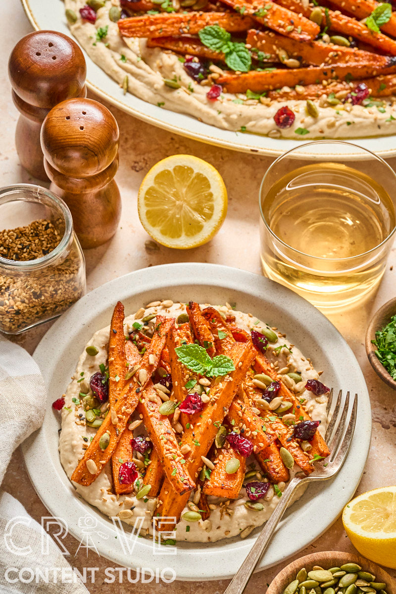 Spice-Roasted Carrots with Whipped Tahini Beans (Mini Exclusive)