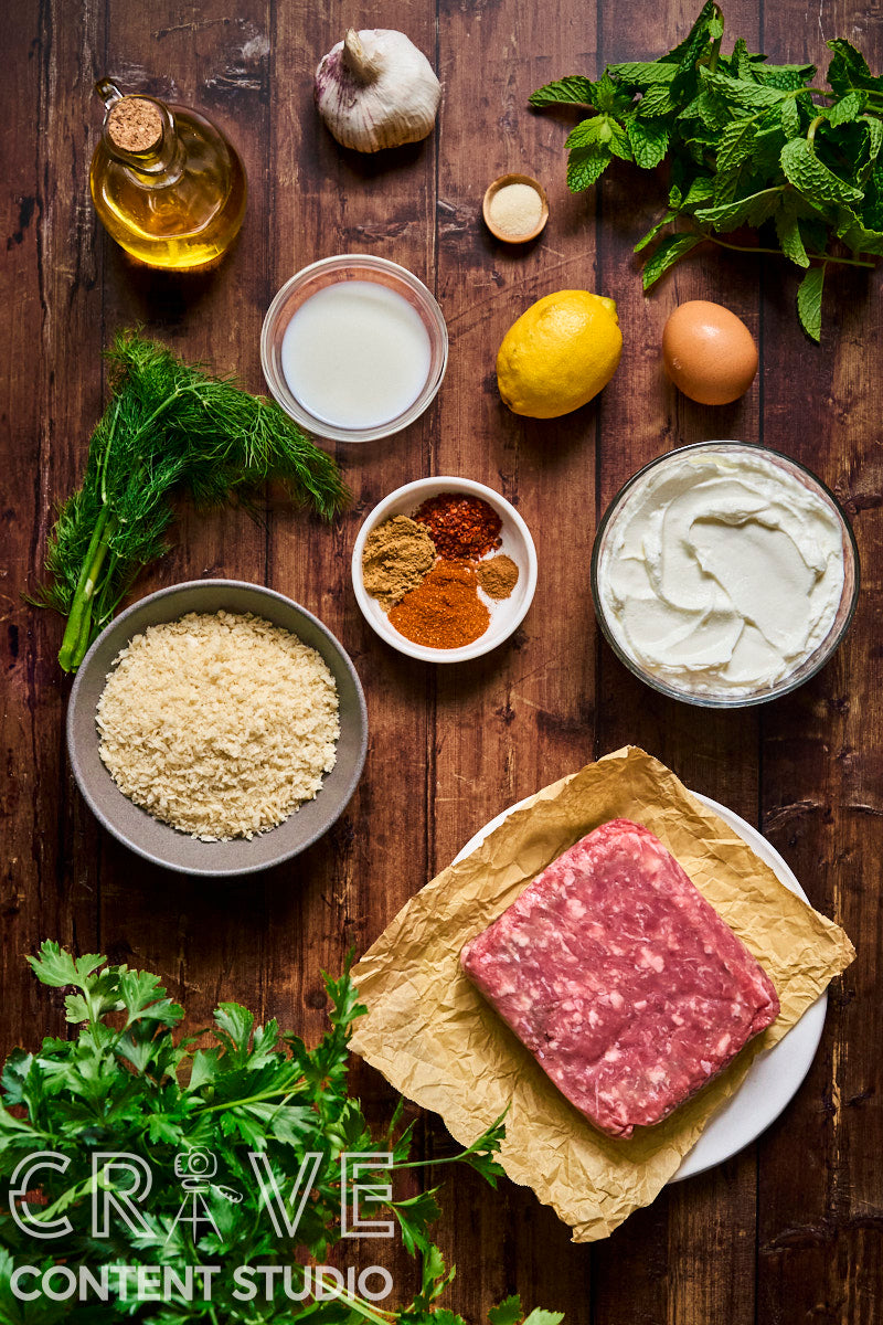 Spiced Lamb Meatballs with Yogurt and Herbs