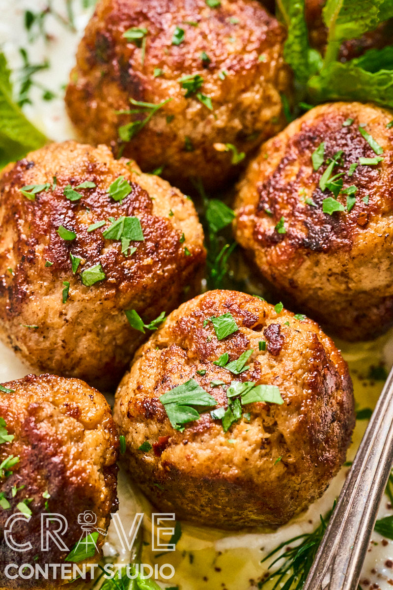 Spiced Lamb Meatballs with Yogurt and Herbs