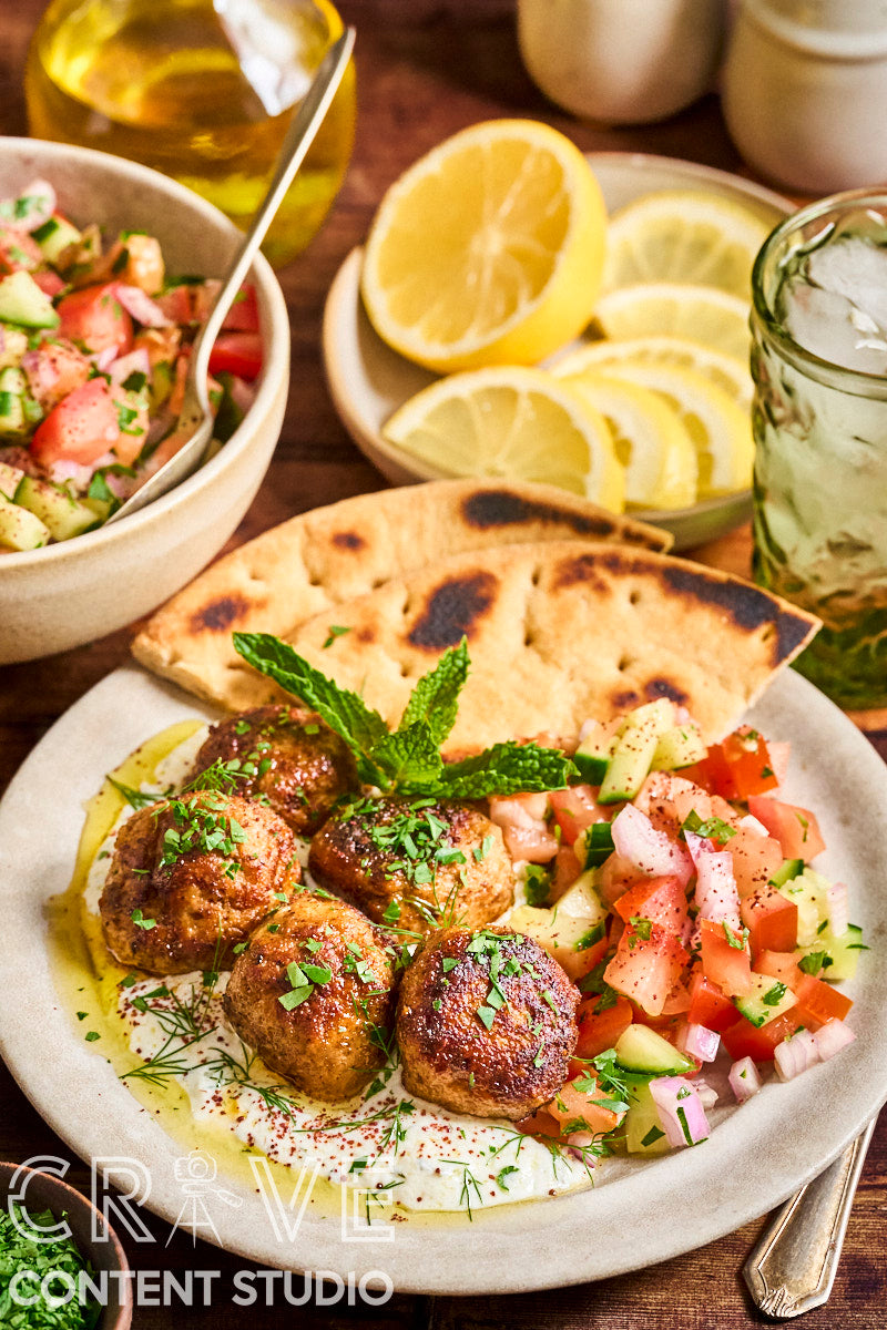 Spiced Lamb Meatballs with Yogurt and Herbs